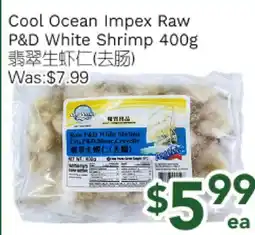 Ample Food Market Cool Ocean Impex Raw P&D White Shrimp offer