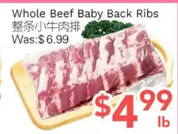 Ample Food Market Whole Beef Baby Back Ribs offer