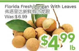 Ample Food Market Florida Fresh Longan with Leaves offer