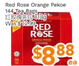 Ample Food Market Red Rose Orange Pekoe 144 Tea Bags offer
