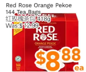 Ample Food Market Red Rose Orange Pekoe 144 Tea Bags offer