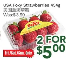 Ample Food Market USA Foxy Strawberries offer