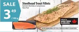 Co-op Steelhead trout fillets offer