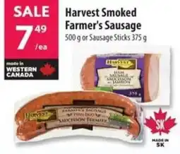 Co-op Harvest smoked farmer's sausage offer