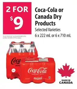 Co-op Coca-cola or canada dry products offer