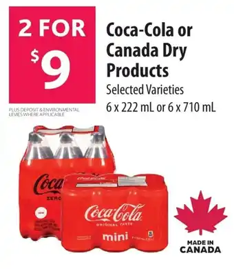 Co-op Coca-cola or canada dry products offer