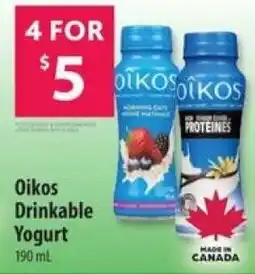 Co-op Oikos drinkable yogurt offer