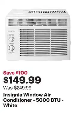 Best Buy Insignia Window Air Conditioner - 5000 BTU - White offer
