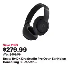 Best Buy Beats By Dr. Dre Studio Pro Over-Ear Noise Cancelling Bluetooth Headphones - Black offer
