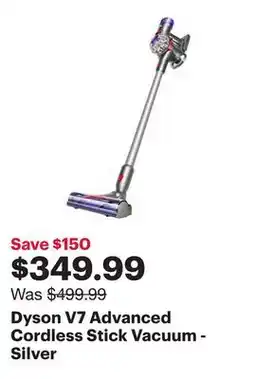 Best Buy Dyson V7 Advanced Cordless Stick Vacuum - Silver offer