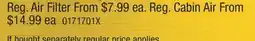 PartSource Air Filter offer
