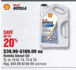 PartSource Rotella Diesel Oil offer
