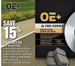 PartSource OE + Brake Pads offer