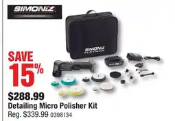 PartSource SIMONIZ Detailing Micro Polisher Kit offer