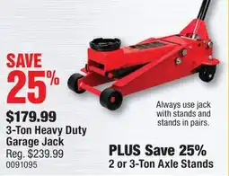 3-Ton Heavy Duty Garage Jack