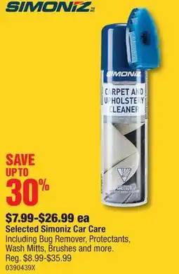 PartSource Selected Simoniz Car Care offer