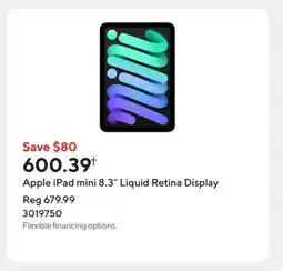 Staples Apple iPad mini 8.3 Liquid Retina Display offer