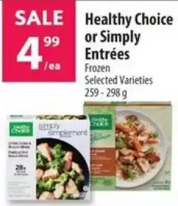 Co-op Healthy Choice or Simply Entrées offer