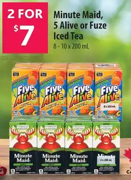 Co-op Minute Maid, 5 Alive or Fuze Iced Tea offer