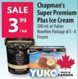 Co-op Chapman's Super Premium Plus Ice Cream offer