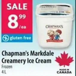Co-op Chapman's Markdale Creamery Ice Cream offer