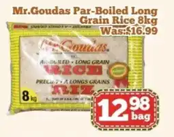 Nations Fresh Foods Mr.Goudas Par-Boiled Long Grain Rice offer