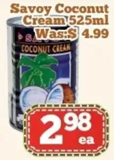 Nations Fresh Foods Savoy Coconut Cream offer