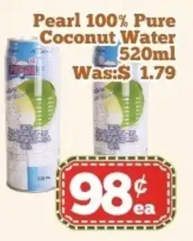 Nations Fresh Foods Pearl 100% Pure Coconut Water offer