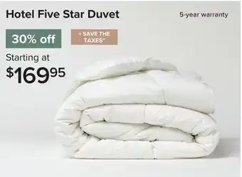 Linen Chest Hotel Five Star Duvet offer