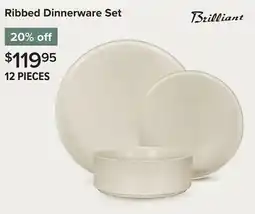 Linen Chest Ribbed Dinnerware Set offer