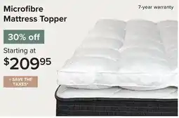 Linen Chest Microfibre Mattress Topper offer