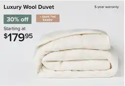 Linen Chest Luxury Wool Duvet offer
