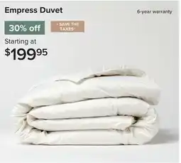 Linen Chest Empress Duvet offer