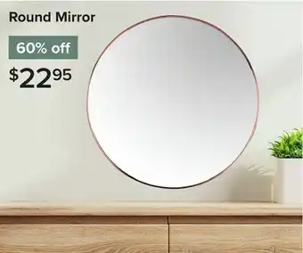Linen Chest Round Mirror offer