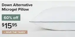 Linen Chest Down Alternative Microgel Pillow offer