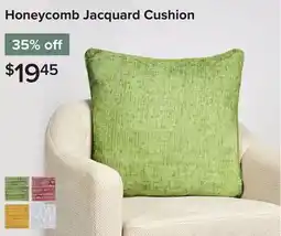 Linen Chest Honeycomb Jacquard Cushion offer