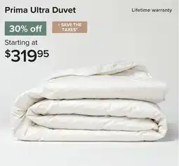 Linen Chest Prima Ultra Duvet offer