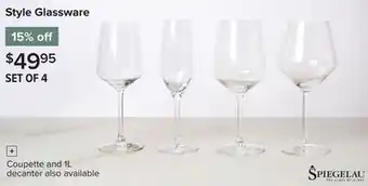 Linen Chest Style Glassware offer