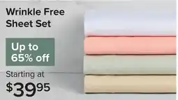 Linen Chest Wrinkle Free Sheet Set offer