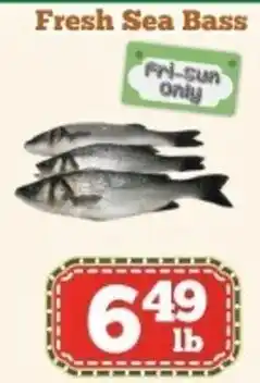 Nations Fresh Foods Fresh sea bass offer
