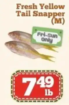 Nations Fresh Foods Fresh yellow tail snapper offer