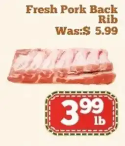 Nations Fresh Foods Fresh pork back rib offer