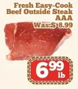 Nations Fresh Foods Fresh Easy-Cook Beef Outside Steak AAA offer
