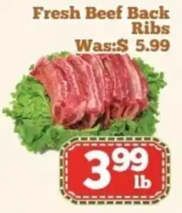 Nations Fresh Foods Fresh beef back ribs offer