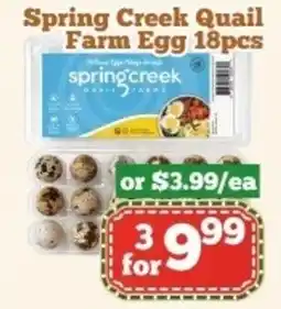 Nations Fresh Foods Spring creek quail farm egg offer