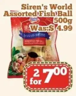 Nations Fresh Foods Siren's world assorted fish ball offer