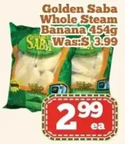 Nations Fresh Foods Golden Saba Whole Steam Banana offer