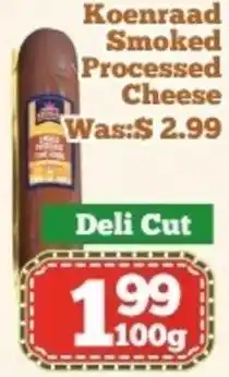 Nations Fresh Foods Koenraad smoked processed cheese offer