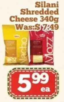 Nations Fresh Foods Silani shredded cheese offer