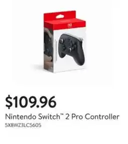 Walmart Nintendo Switch 2 Pro Controller offer